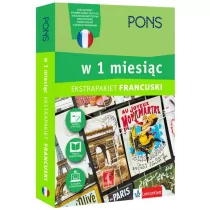 Pons praca zbiorowa Francuski w 1 miesiąc z 3 tablicami językowymi i kursem online - Książki do nauki języka francuskiego - miniaturka - grafika 1