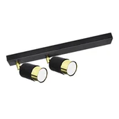 Lampy sufitowe - Czarny podwójny plafon reflektorowy - A279 R0-T97 - miniaturka - grafika 1