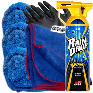 SOFT99 QUICK DETAILER RAIN DROP BAZOOKA podbija kolor 300ml + akcesoria - Kosmetyki samochodowe - miniaturka - grafika 1