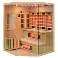 Sauny - Sauna Combo na podczerwień + fińska 5-osobowa 150x150 cm Moss1 6KW - miniaturka - grafika 1