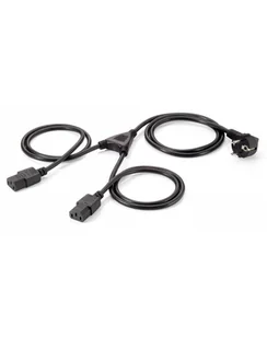 Equip Kabel zasilający PWR CBL Y-VER 2XIEC 112220 - Kable komputerowe i do monitorów - miniaturka - grafika 1
