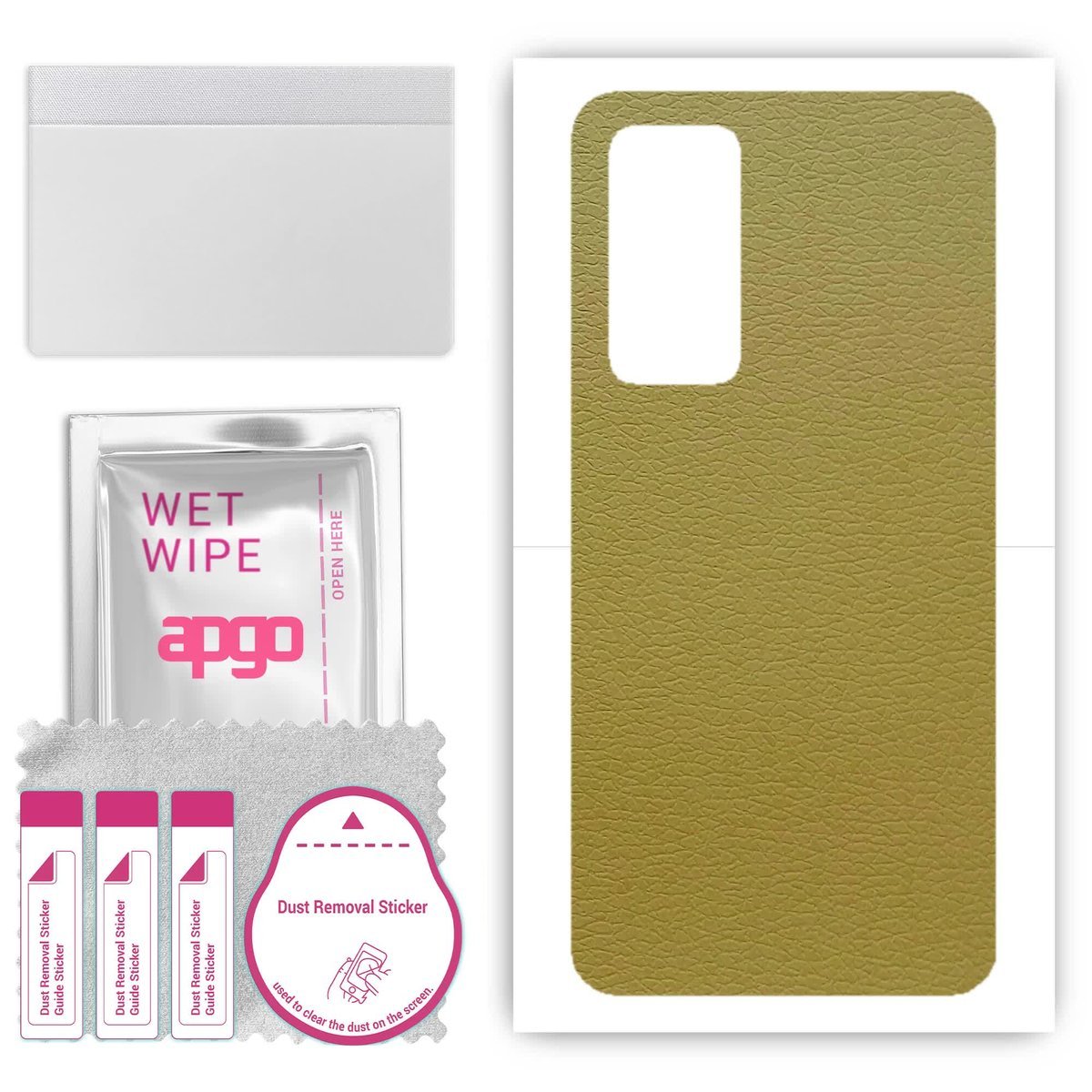 Folia naklejka skórka strukturalna na TYŁ do Xiaomi 12 - Skóra Oliwkowa - apgo SKINS