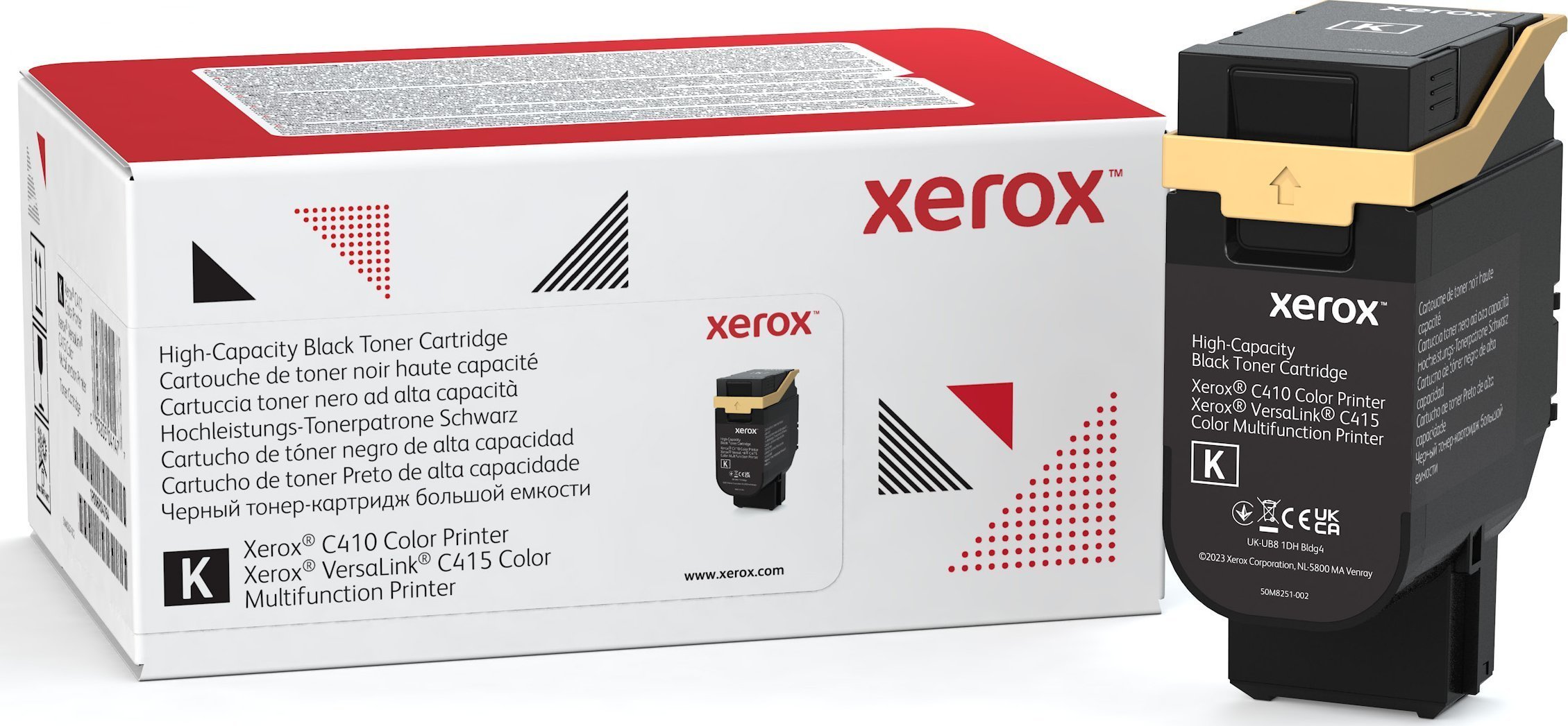 Toner Xerox Xerox - Mit hoher Kapazitat - Schwarz - original - Box - Tonerpatrone Use and Return - fur Xerox C410, VersaLink C415/DN, C415V_DN