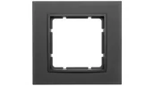 Klawisze i ramki - Hager polo Berker B.7 Ramka pojedyncza antracyt mat 10116626 10116626 - miniaturka - grafika 1