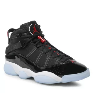 Półbuty męskie - Buty Nike Jordan 6 Rings 322992 064 Black/Gym Red/White - grafika 1