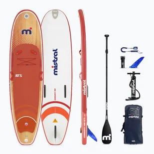 Deska SUP Mistral Sunburst Air 10'5 orange/white - Deski SUP i akcesoria - miniaturka - grafika 1