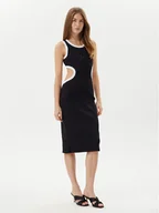 Sukienki - Liu Jo Sukienka letnia VA5043 J4822 Czarny Regular Fit - miniaturka - grafika 1