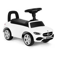 Chodziki - Jeździk autko Mercedes C CLASS interaktywna kierownica dźwięki biały - miniaturka - grafika 1