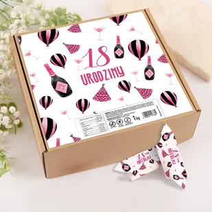 KRÓWKI Personalizowane Na 18 Urodziny Dziewczyny 1kg - Pamiątka Pierwszej Komunii Świętej - miniaturka - grafika 1