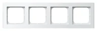 Klawisze i ramki - Ospel Ramka  poczwórna SONATA - biały mat - miniaturka - grafika 1