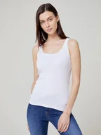 Koszulki i topy damskie - BIG STAR Top w kolorze białym - miniaturka - grafika 1