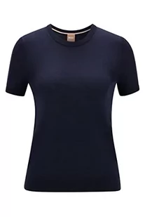 BOSS Damski sweter z dzianiny w kolorze niebieskim (Open Blue), M (DE) - Swetry damskie - miniaturka - grafika 1