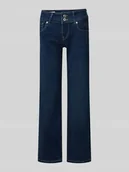 Spodnie damskie - Jeansy z 5 kieszeniami - miniaturka - grafika 1