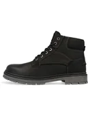 Botki damskie - Wrangler Skórzane botki "Allan" w kolorze czarnym - miniaturka - grafika 1