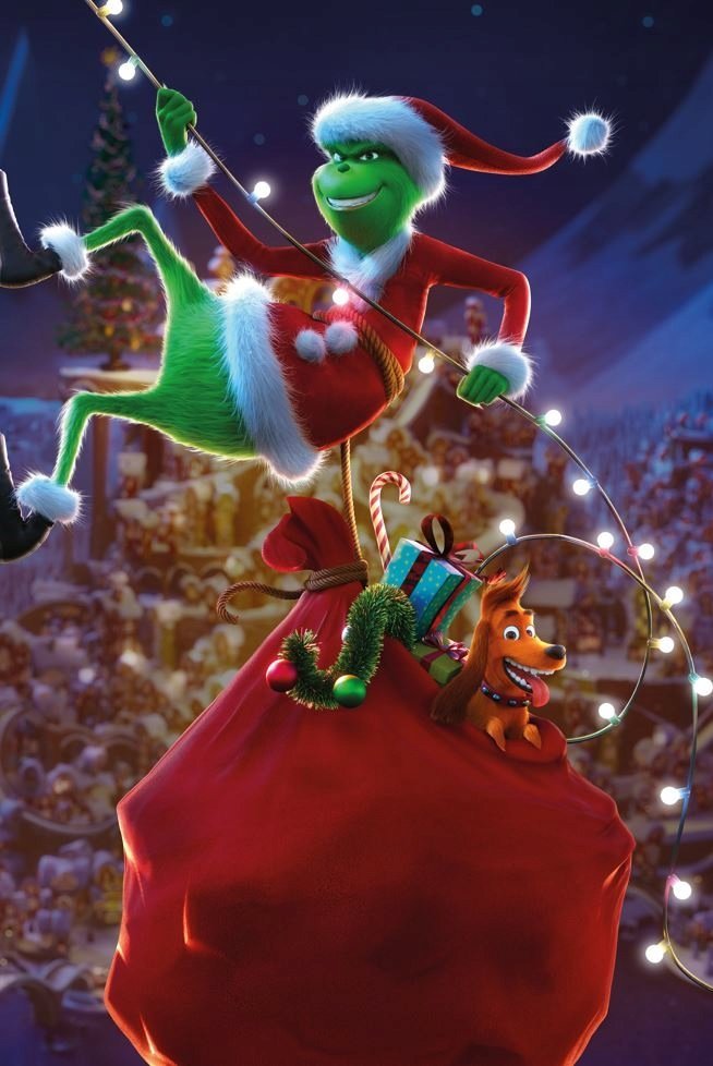 PODKŁADKA POD MYSZ Nadruk 22x18 cm Grinch: świąt nie będzie Tekst Prezent