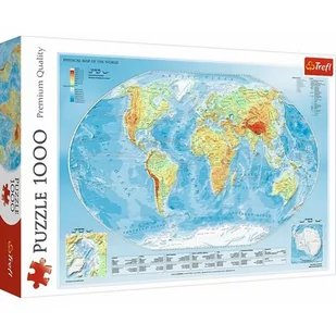 Trefl puzzle Mapa fizyczna świata - Puzzle - miniaturka - grafika 1