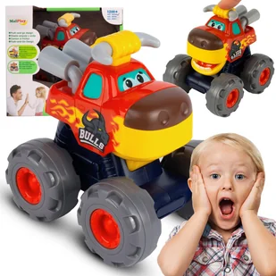 Auto Monster Truck Dla Malucha Byk Rusza Ustami - Samochody i pojazdy dla dzieci - miniaturka - grafika 1