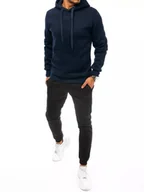 Dresy męskie - Dres męski granatowo-czarny Dstreet AX0631-XL - miniaturka - grafika 1
