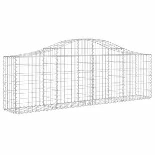 VIDAXL Kosze gabionowe, 6 szt, 200x30x60/80 cm, galwanizowane żelazo - Ogrodzenia - miniaturka - grafika 4