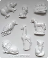 Akcesoria rzeźbiarskie - Zwierzęta safari, foremka do odlewów z gipsu - miniaturka - grafika 1