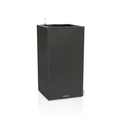 Donice - Donica Lechuza CANTO Stone Kolumna 40 LED grafitowy czarny - miniaturka - grafika 1