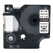 Etykiety do drukarek - Taśma DYMO Rhino 18444 winylowa 12mm x 5.5m biała czarny nadruk S0718600 - zamiennik | OSZCZĘDZAJ DO 80% - ZADZWOŃ 730 811 399 - miniaturka - grafika 1