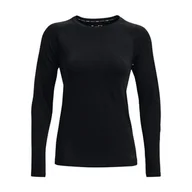 Koszulki sportowe damskie - Koszulka damska Under Armour  Seamless Run LS-BLK M - miniaturka - grafika 1