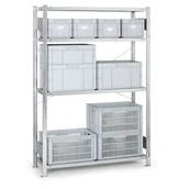 Szafy i regały magazynowe - META Regał półkowy CLIP, 230 kg, 2000x1300x800 mm, podstawowy 14322 - miniaturka - grafika 1