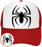 Czapki i chusty sportowe męskie - CZAPKA Z DASZKIEM SPIDERMAN DLA DZIECI NA LATO CZERWONA BEJSBOLÓWKA - miniaturka - grafika 1