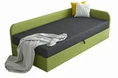 Inne meble do sypialni - Tapczan młodzieżowy szary + zielony T5-F09 - miniaturka - grafika 1