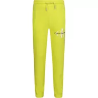 Spodnie i spodenki dla chłopców - CALVIN KLEIN JEANS Spodnie dresowe | Regular Fit - miniaturka - grafika 1