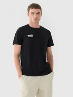 Koszulki sportowe męskie - Męski t-shirt z nadrukiem 4F 4FRAW24TTSHM2602 - czarny - miniaturka - grafika 1