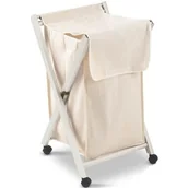 Kosze na bieliznę - ARREDAMENTI ITALIA arreda menti Italia torba na pranie BANNY, drewno  Faltbar  zdejmowane torba  kolor: biały "AR-IT Il CUORE del Legno" 605-WH - miniaturka - grafika 1