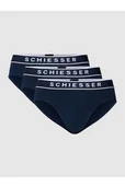 Majtki damskie - Figi z paskiem z logo w zestawie 3 szt - Schiesser - miniaturka - grafika 1