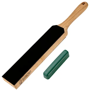 Beavercraft Mały Dwustronny Skórzany Paddle Strop z P01 Pastą Polerską LS - Akcesoria do noży - miniaturka - grafika 1