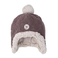 Szaliki i chustki dla dzieci - Dwuwarstwowa zimowa czapeczka z polaru wrzosowa Fleece Mauve 6-12 mies. - miniaturka - grafika 1