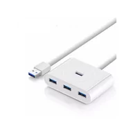 Huby USB - Hub USB 3.0 UGREEN CR113, 4w1, 0.5m (biały) - miniaturka - grafika 1