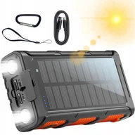 Powerbanki - Powerbank Solarny 20000 Mah Z Latarkami Bezprzewodowe Typ C/lightning/ Usb - miniaturka - grafika 1