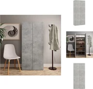 Szafki na buty - vidaXL Szafka na buty betonowa szara 80x35,5x180 cm materiał drewnopochodny - Stojaki i szafki na buty - miniaturka - grafika 1