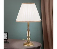 Lampy stojące - Orion LA 4-1085/1 - Lampa stołowa TONIA 1xE27/60W/230V śr. 30 cm białe/brąz - miniaturka - grafika 1