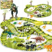 Tory, garaże, parkingi - Mega Tor Wyścigowy Xxxl Dinozaur Dino Park 271 El. - miniaturka - grafika 1