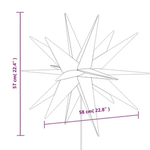 Gwiazda morawska LED na kołku, składana, biała, 57 cm  Lumarko! - Ozdoby bożonarodzeniowe - miniaturka - grafika 11