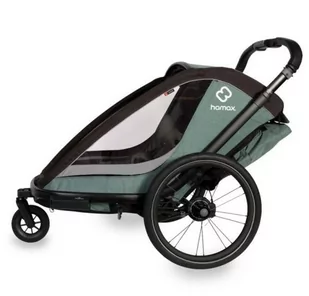 Hamax - Przyczepka rowerowa COCOON ONE - Green/black - Wózki dziecięce - miniaturka - grafika 1