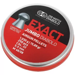 JSB - Śrut do wiatrówki Exact Jumbo - 5.52 mm - 250 szt. - 546247-250 - Amunicja do wiatrówek - miniaturka - grafika 1