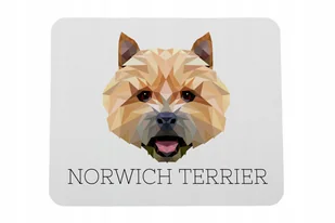 Norwich Terrier geometryczny Podkładka pod mysz - Podkładki pod mysz - miniaturka - grafika 1