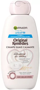 Szampon do nawilżania włosów Garnier Original Remedies Delicatesse Moisturizing Shampoo 300 ml (3600542152976) - Szampony do włosów - miniaturka - grafika 1