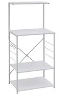 Meble kuchenne - Biały regał kuchenny z metalowym stelażem W8-B07 - miniaturka - grafika 1