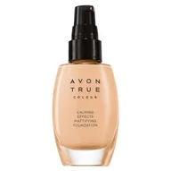 Podkłady do twarzy - Avon Luxe Calming Foundation, podkład do twarzy matująco-antystresowy odcień Nude, 30ml - miniaturka - grafika 1