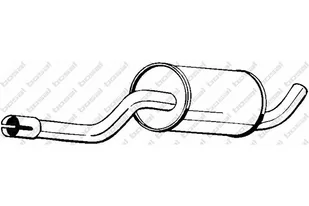 BOSAL Tłumik srodkowy 235-259 - Tłumiki - miniaturka - grafika 1