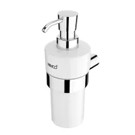 Mydelniczki i dozowniki mydła - Nimco Bormo - Ceramiczny dozownik mydła z uchwytem, biały/chrom BR 11031KN-26 - miniaturka - grafika 1
